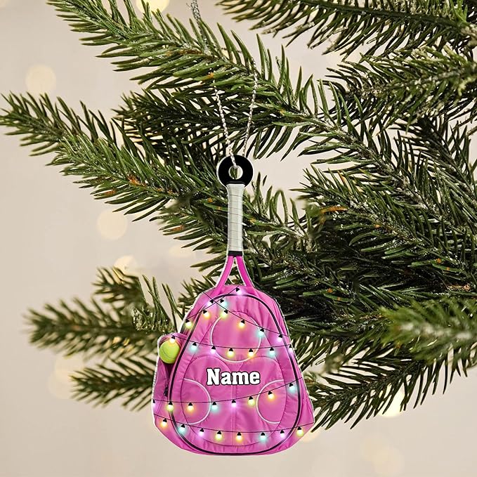 Personalized Tennis Christmas Ornament N16
