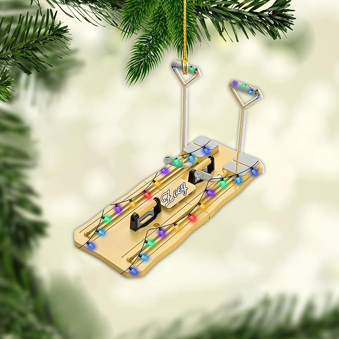 Customized Pilates Christmas Ornament - Pilates Gift for Women, Acrylic Christmas Ornament LL30