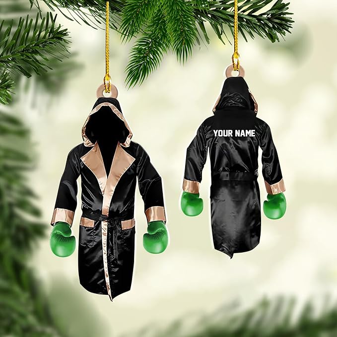 Personalized Boxing Gloves Christmas Ornament - Boxing Ornament Gift