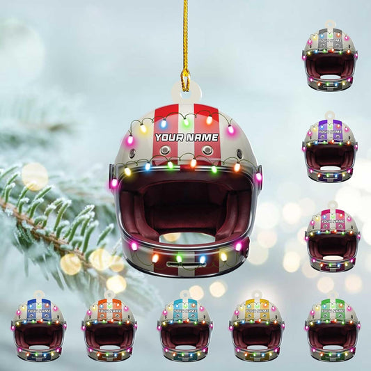 Personalized Racing Car Ornament – Custom Acrylic Drag Racing Christmas Decoration, Gift for Car Lovers and Drivers TR31