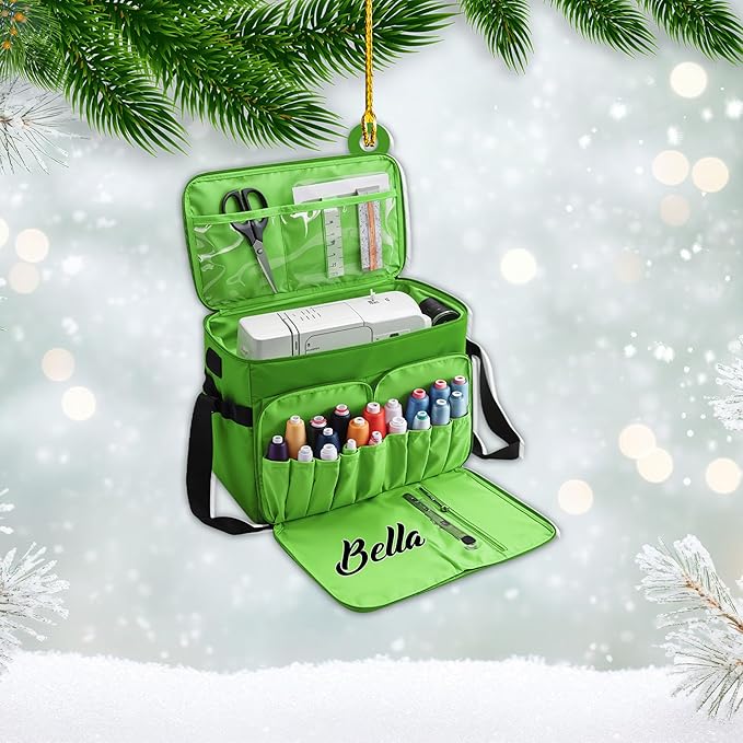 Custom Sewing Machine Ornament - Christmas Ornament Gift for Sewing Lovers LL19