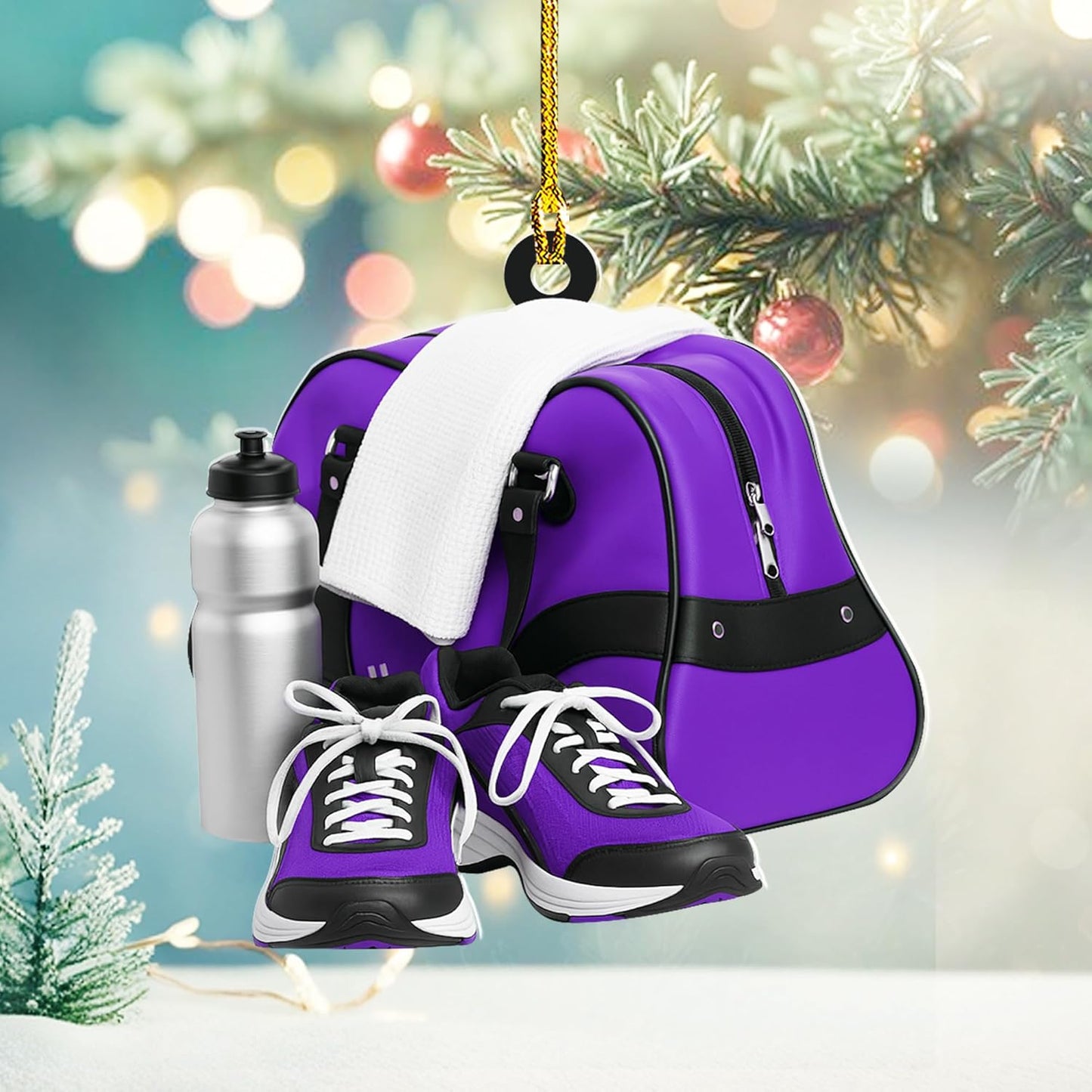 Custom Running Ornament – Personalized Marathon Acrylic Gift, Athlete Christmas Decoration TM20