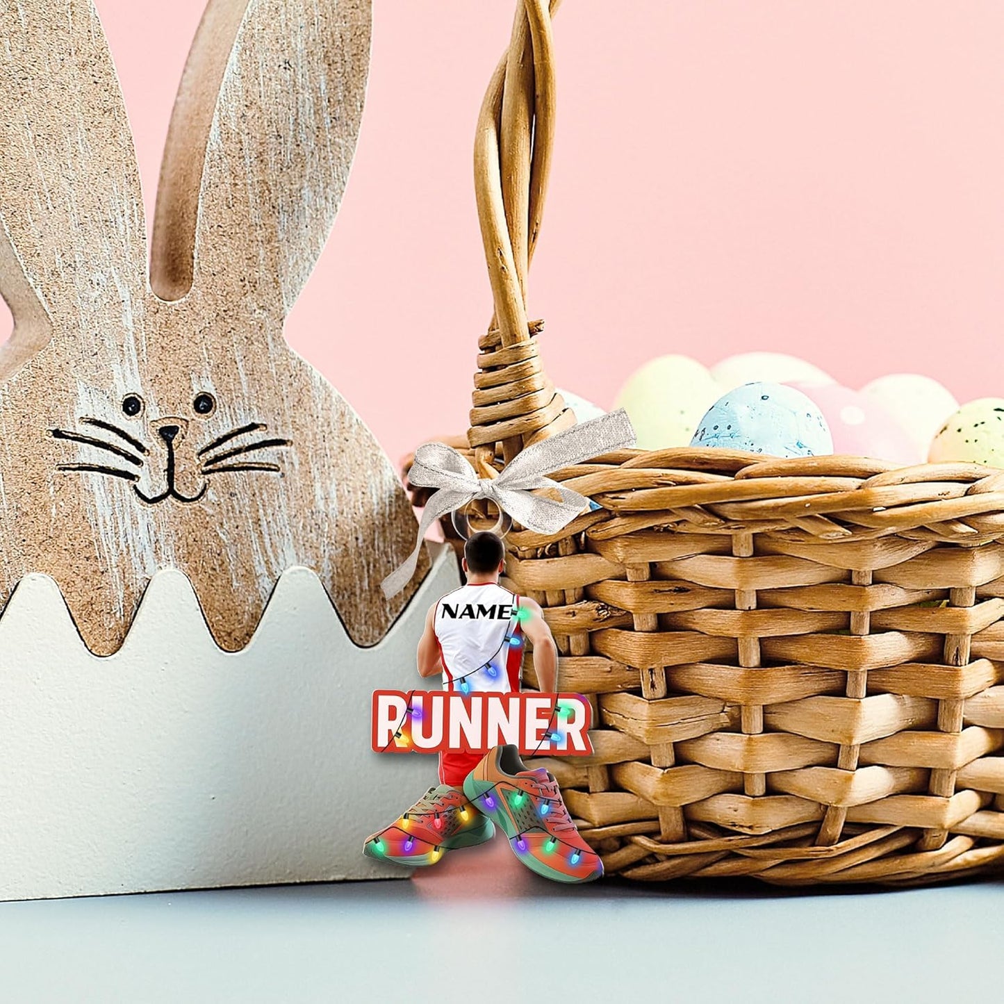 Custom Running 2D Flat Ornament – Personalized Marathon Acrylic Gift, Athlete Christmas Decoration TM7