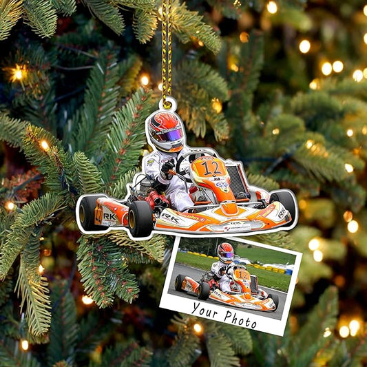 Personalized Go Kart Christmas Ornament N11