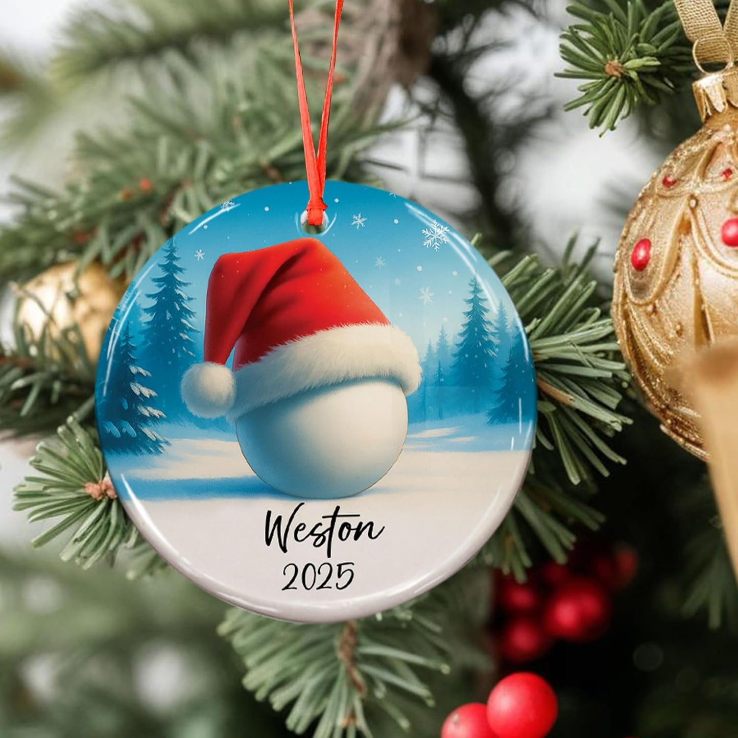 Custom Ping Pong Christmas Ceramic Ornament – Personalized Ceramic Table Tennis Gift, Sport Holiday Tree Decoration, Unique Ping Pong Player Keepsake TT22