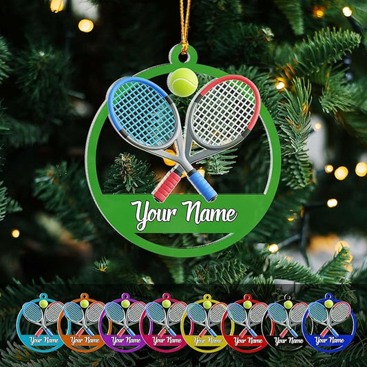 Personalized Tennis Christmas Ornament N20