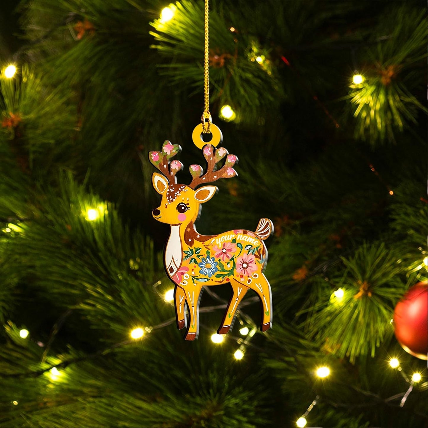 Personalized Hunting Ornament, Hunter Christmas Acrylic Ornament 2025 T14