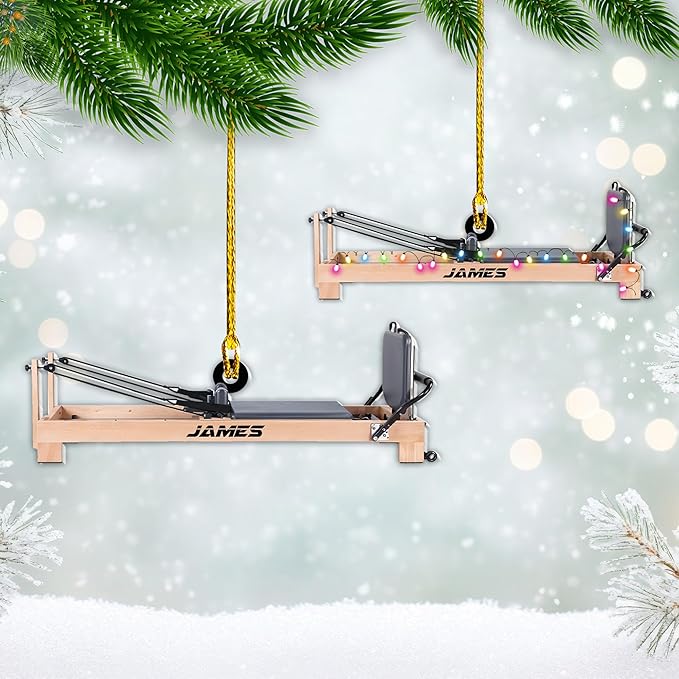 Personalized Pilates Acrylic Christmas Ornament - Instructors & Fitness Lovers LL50
