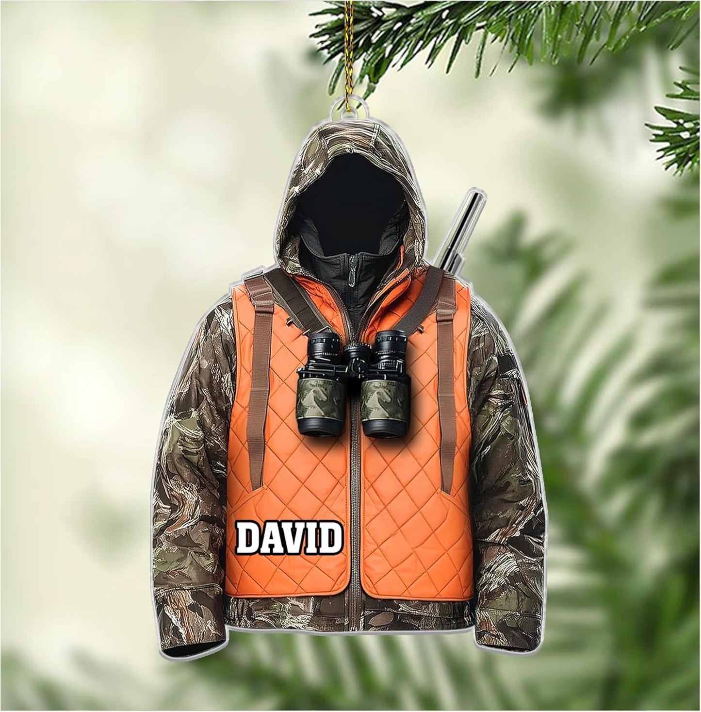 Personalized Hunting Vest 2D Flat Ornament - Duck Hunting Gifts for Men Women T36