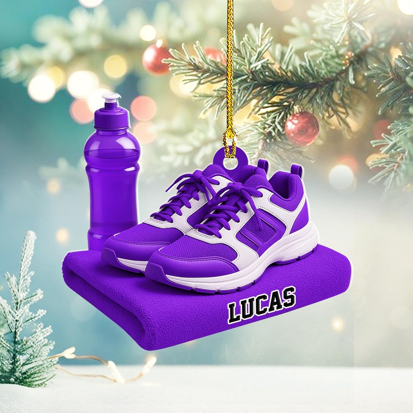 Custom Running Ornament – Personalized Marathon Acrylic Gift, Athlete Christmas Decoration TM22