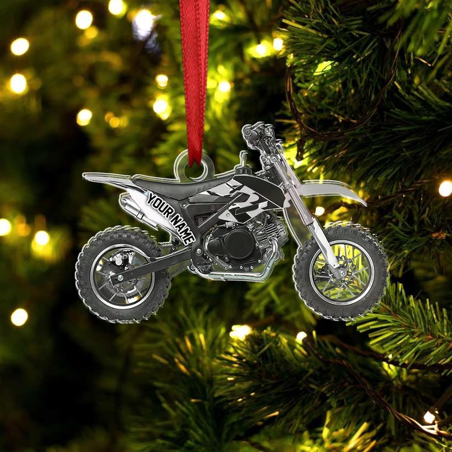Personalized Dirt Bike Christmas Ornaments 2025 Custom Motocross Ornament Dirt bike Christmas Ornament NO1