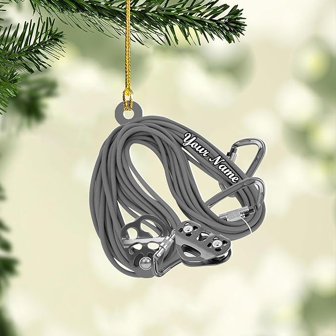 Personalized Rock Climber Christmas Gift for Mountaineers - Climbing Ornament LL28
