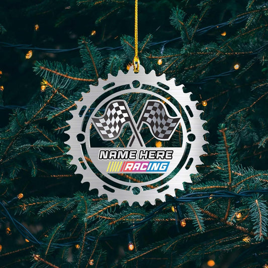 Personalized Race Car Christmas Ornament – Custom Acrylic Car Lover Gift, Racing Tree Decoration TR34