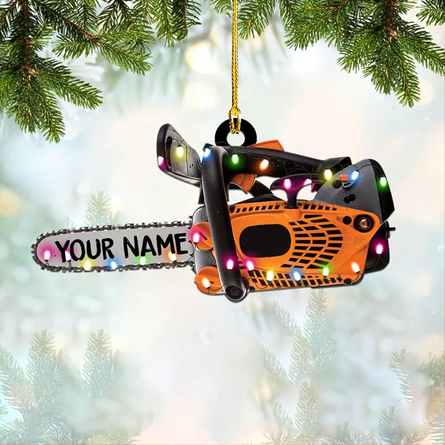 Personalized Carpenter Ornament – Woodworking Lumberjack Gift Ornament Style 899