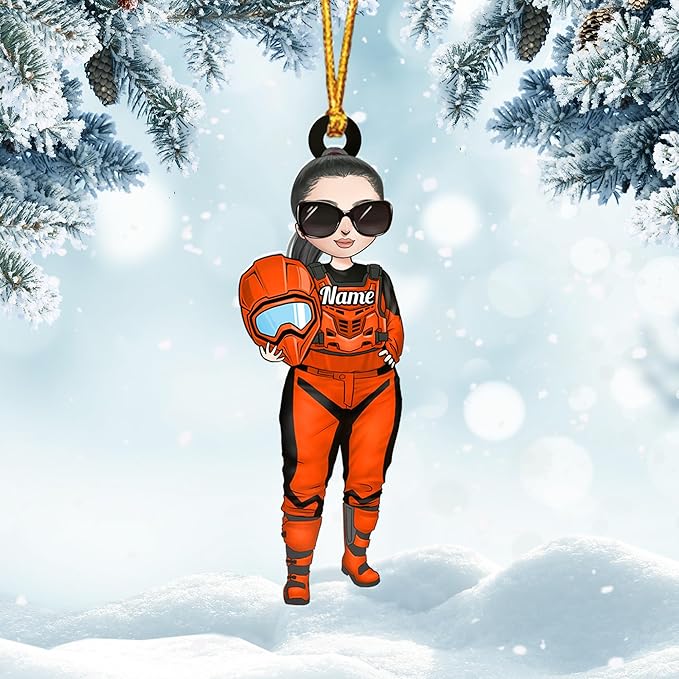 Personalized Dirt Bike Christmas Ornaments 2025 Custom Motocross Ornament Dirt bike Christmas Ornament N22