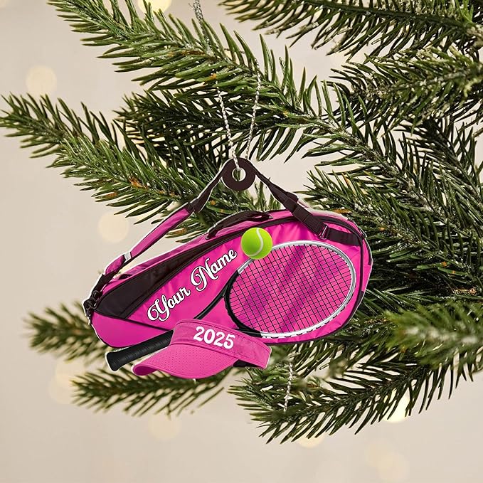 Personalized Tennis Christmas Ornament N03
