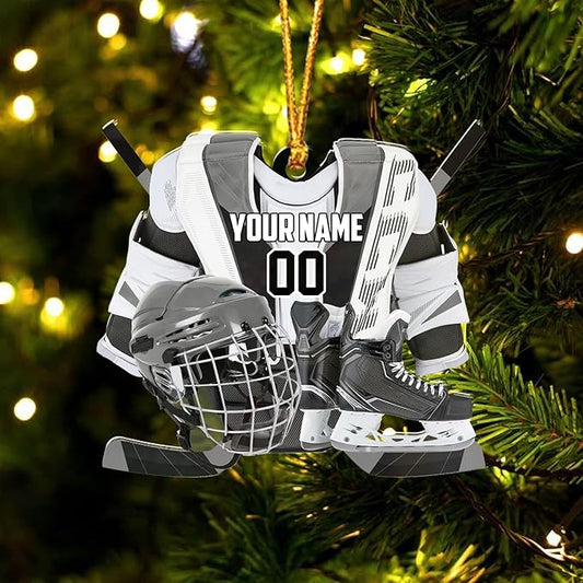 Custom ice Hockey Ornament N49