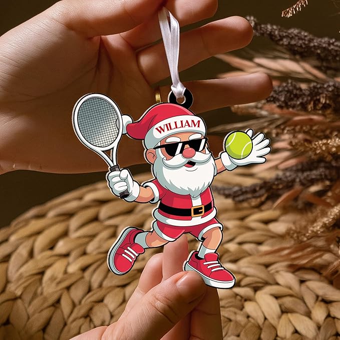 Personalized Tennis Christmas Ornament N05