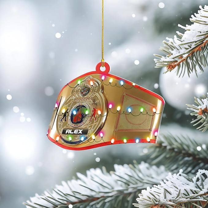 Custom Boxing Gloves Christmas Ornament - Personalized Boxing Ornament Gift LL22