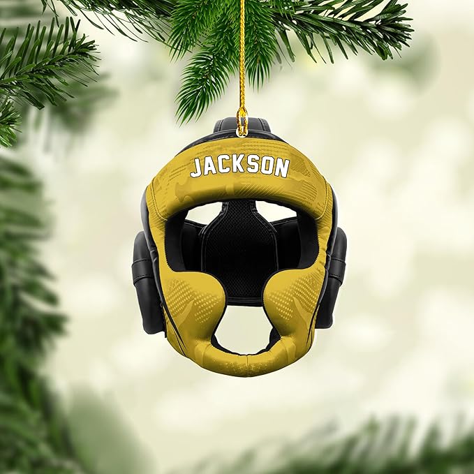 Personalized Boxing Gloves Christmas Ornament - Boxing Ornament Gift LL3