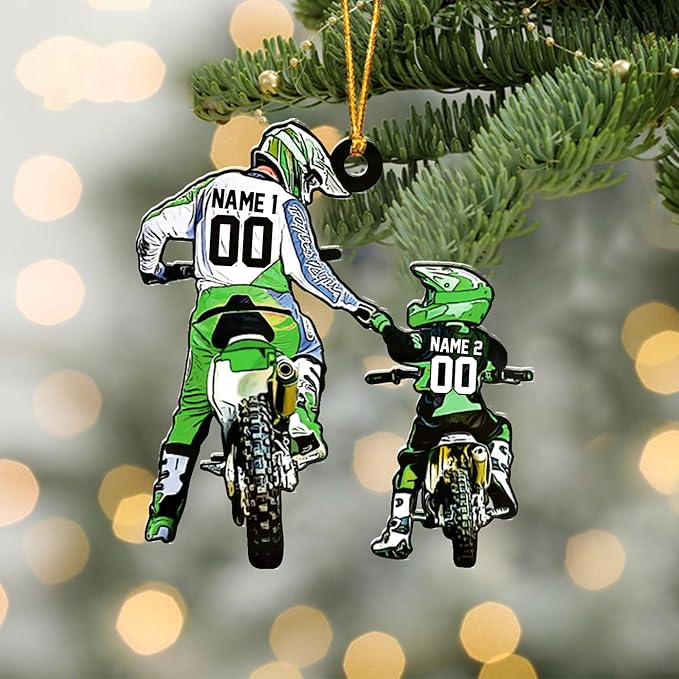 Personalized Dirt Bike Christmas Ornaments 2025 Custom Motocross Ornament Dirt bike Christmas Ornament NO5