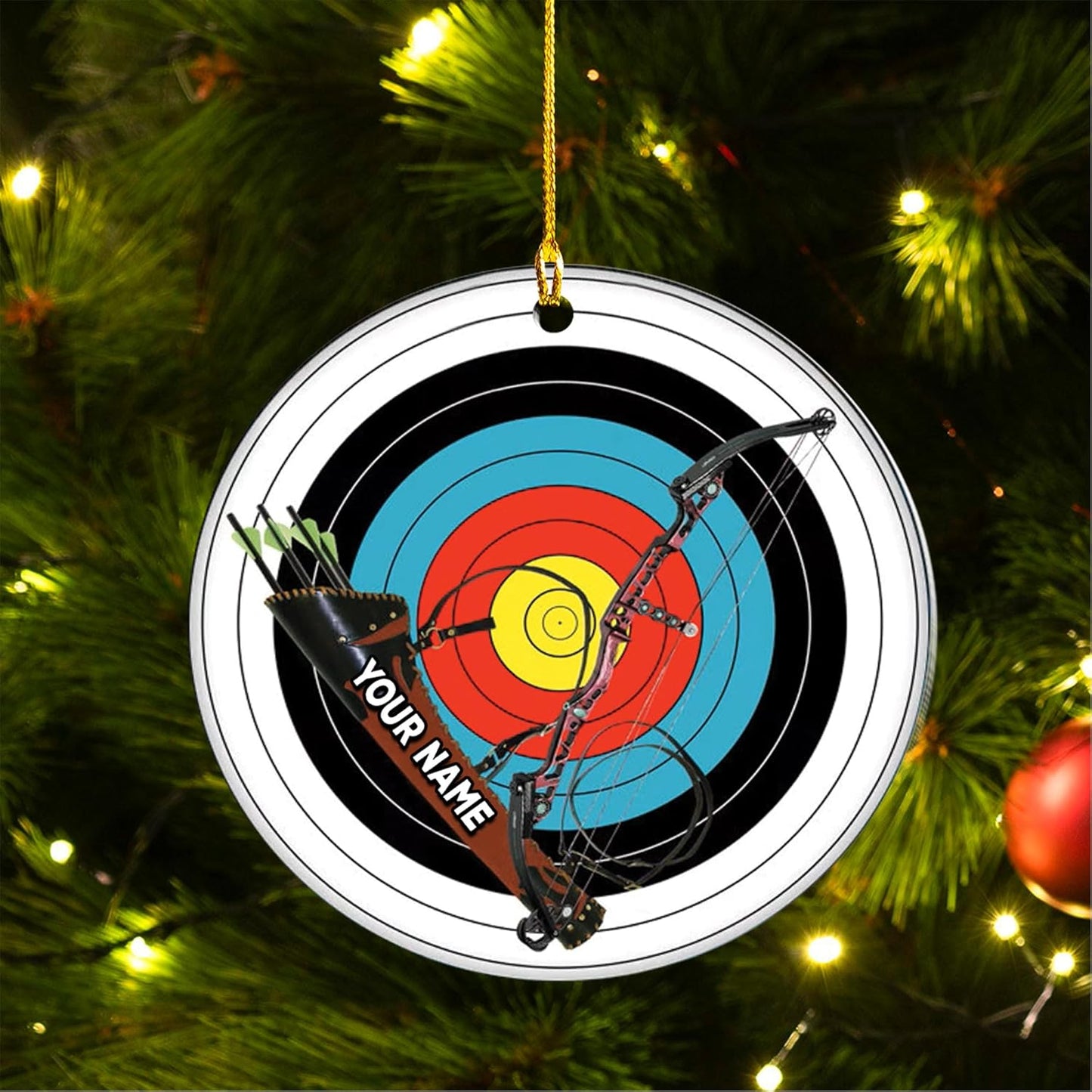 Custom Archery Christmas Ornament – Archery Lover Gift A9