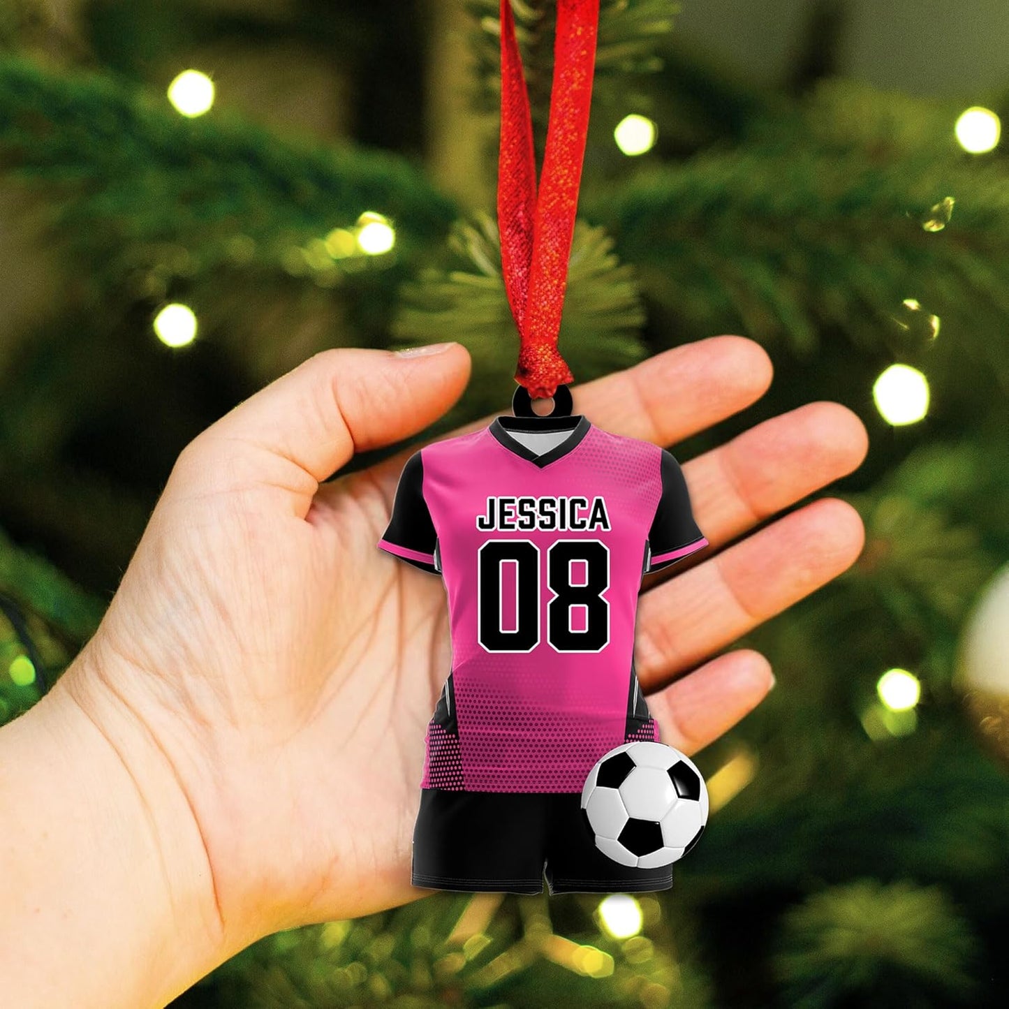 Custom Soccer Christmas Ornament Gift for Soccer Player Christmas Decor C14