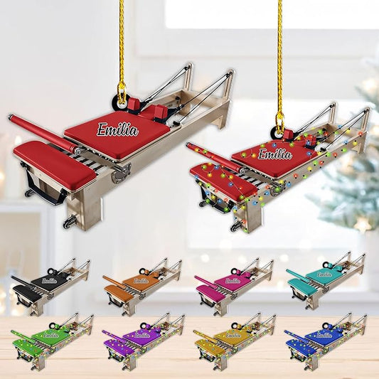 Personalized Pilates Acrylic Christmas Ornament - Instructors & Fitness Lovers LL53