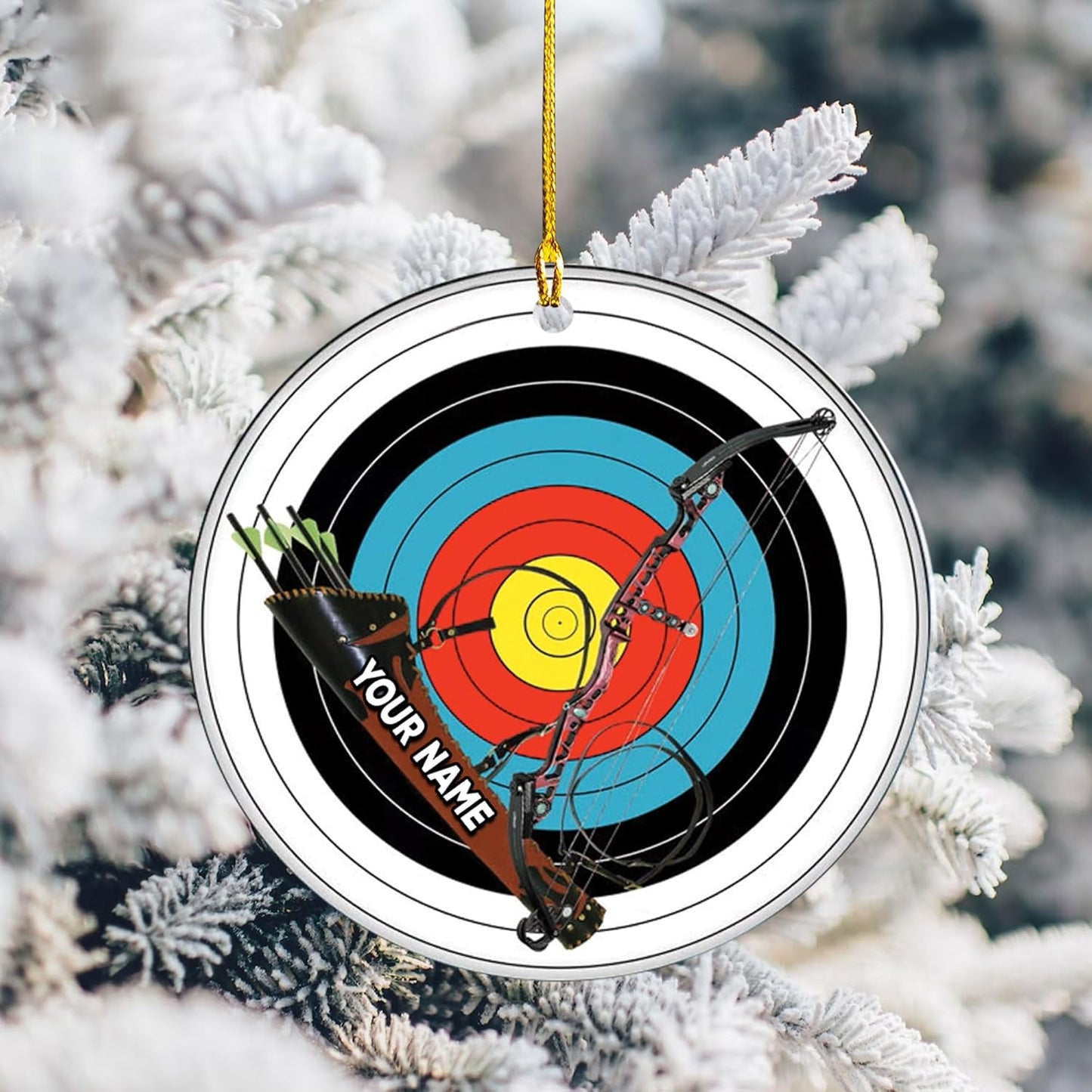 Custom Archery Christmas Ornament – Archery Lover Gift A9