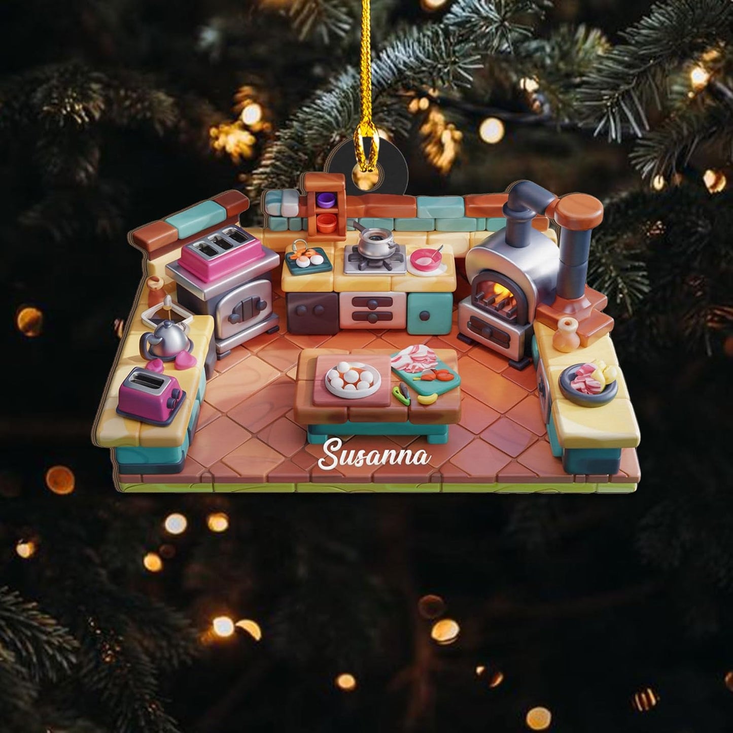 Customized Chef Ornament - Chef Christmas Gift N20