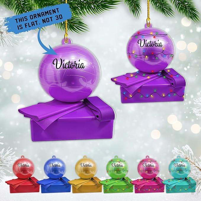 Personalized Pilates Acrylic Christmas Ornament - Instructors & Fitness Lovers LL51
