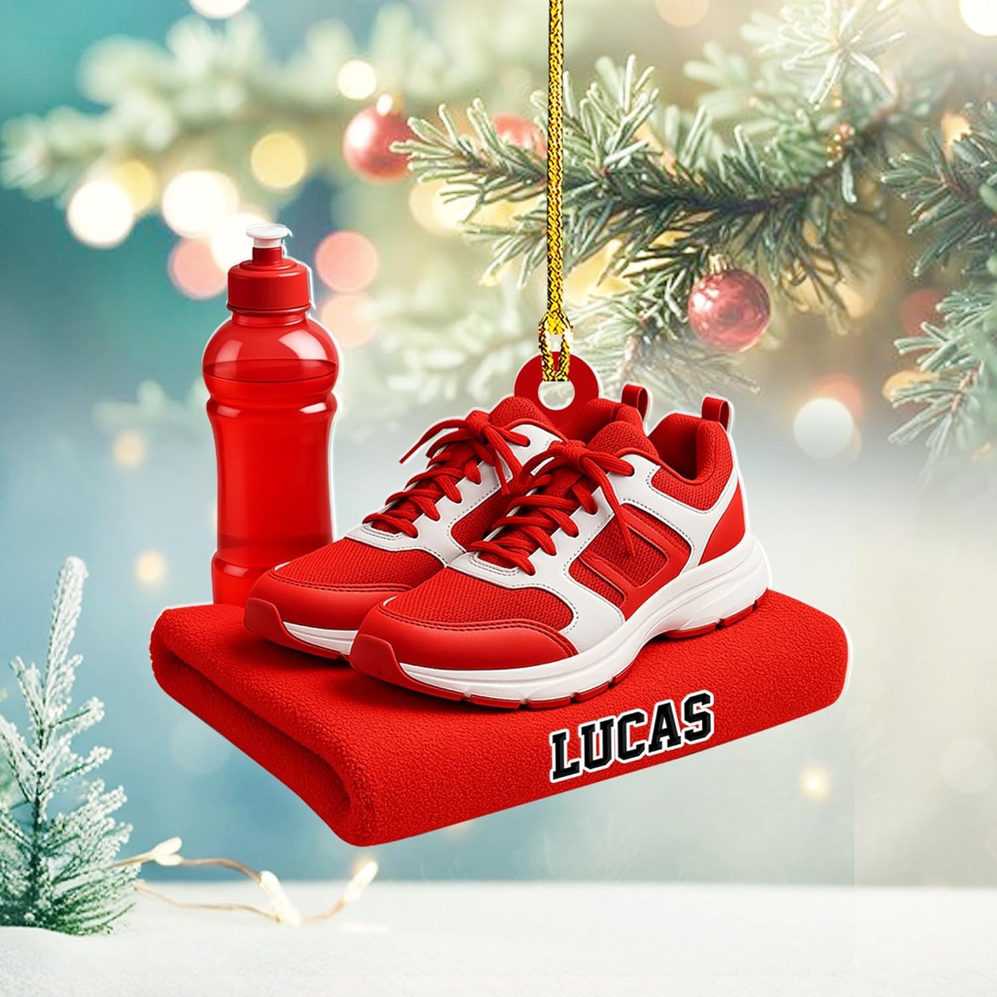 Custom Running Ornament – Personalized Marathon Acrylic Gift, Athlete Christmas Decoration TM22