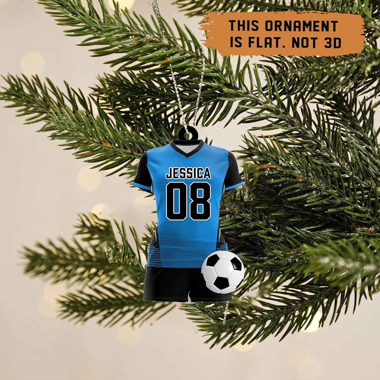 Custom Soccer Christmas Ornament Gift for Soccer Player Christmas Decor C14