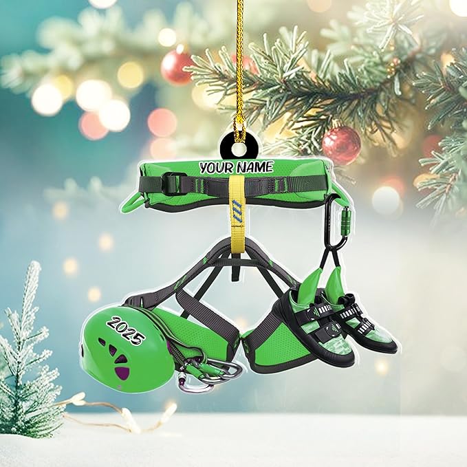 Personalized Rock Climber Christmas Gift for Mountaineers - Climbing Ornament LL20