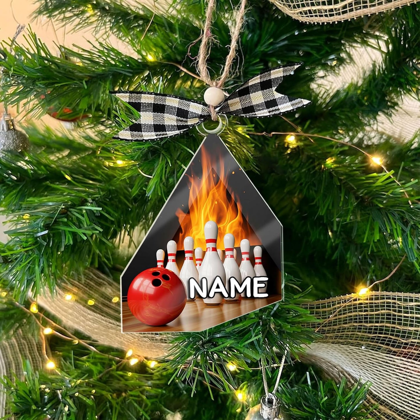 Custom Bowling Tools Ornament - Bowling Ornament Bowl 3