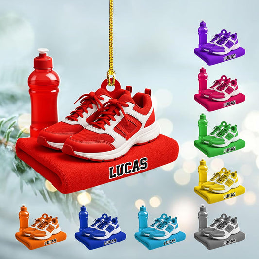 Custom Running Ornament – Personalized Marathon Acrylic Gift, Athlete Christmas Decoration TM22