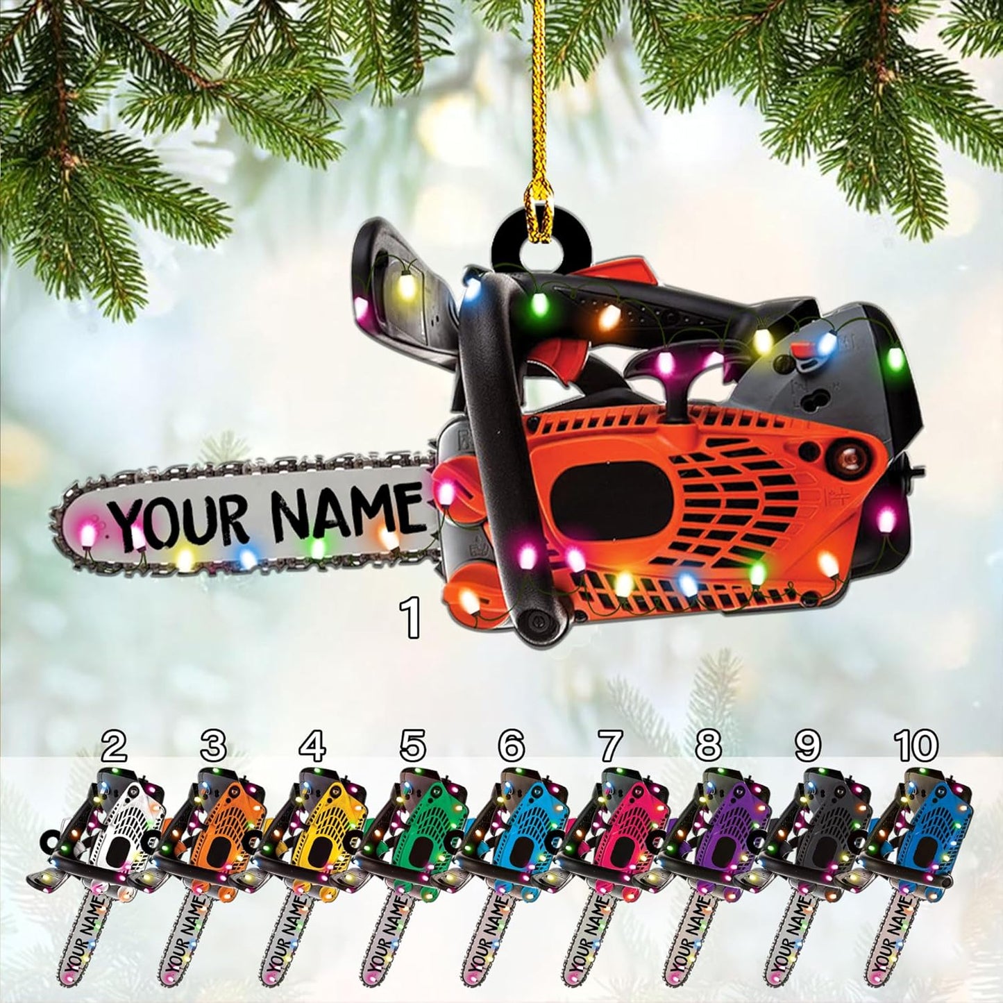 Personalized Carpenter Ornament – Woodworking Lumberjack Gift Ornament Style 899