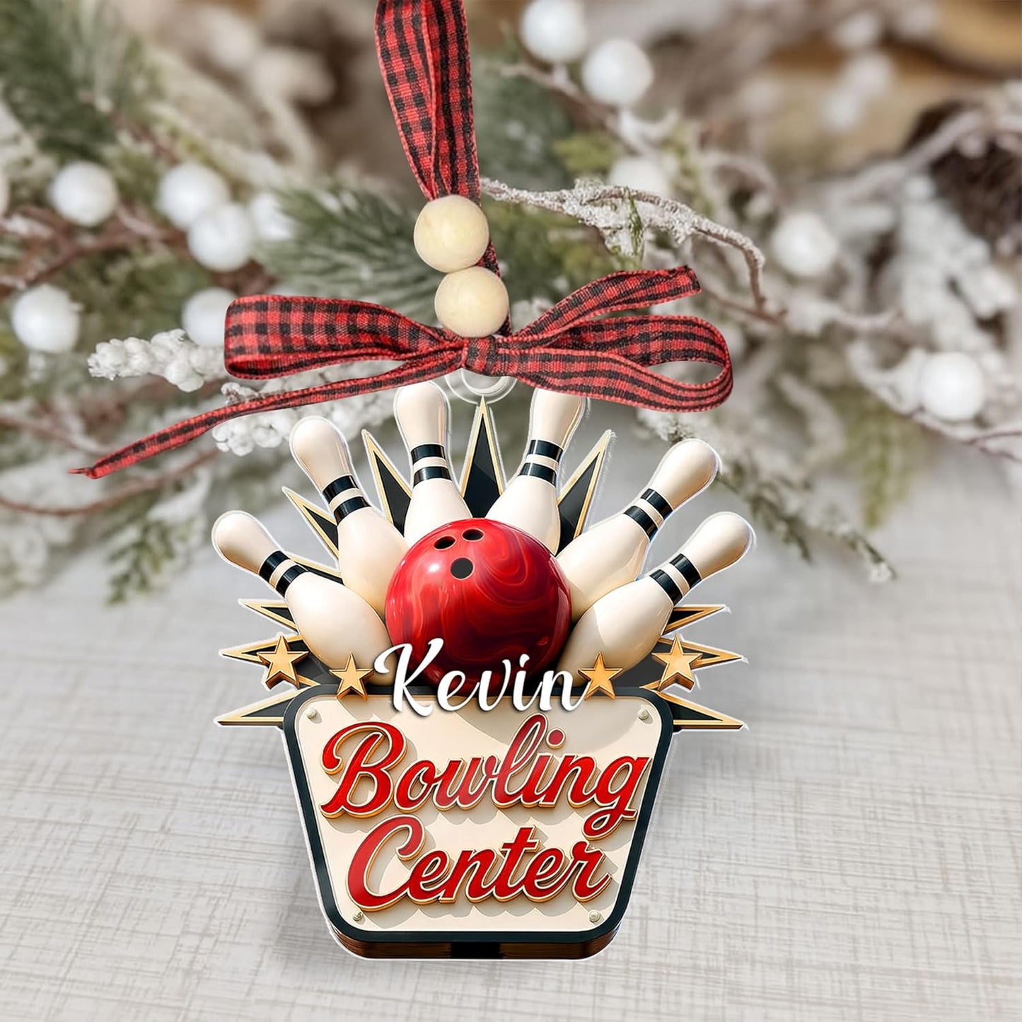 Custom Bowling Tools Ornament - Bowling Ornament Bowl 4