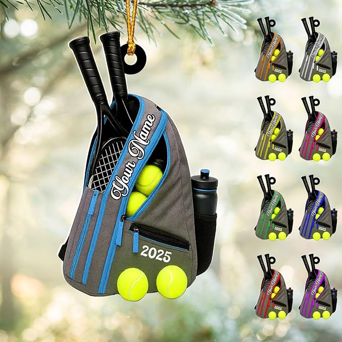 Personalized Tennis Christmas Ornament N06