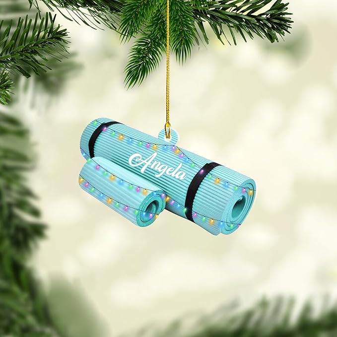 Personalized Pilates Christmas Ornament - Custom Pilates Gift for Women LL12