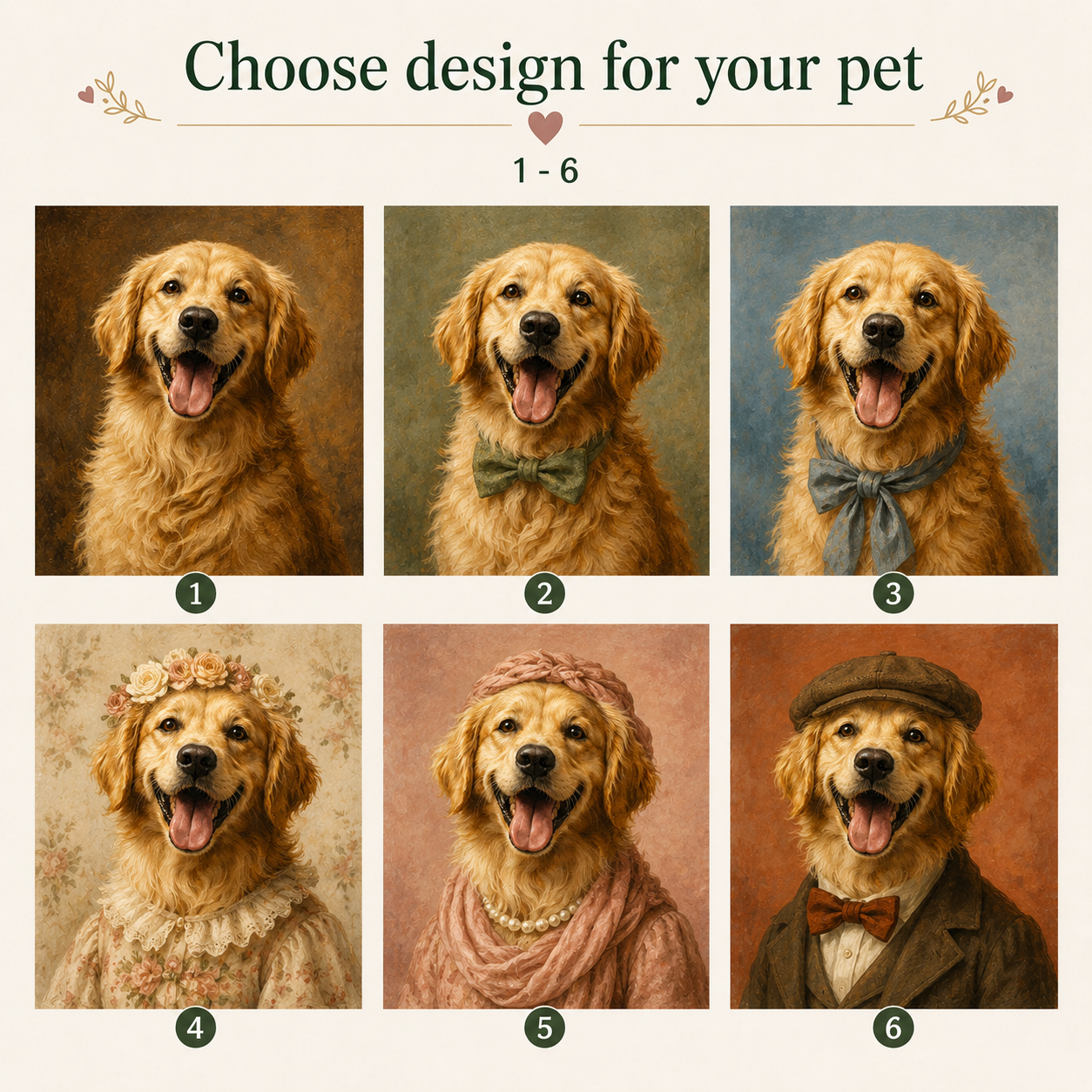 Personalized Dog Fridge Magnet, Custom Pet Portrait Gold Frame Magnet, Home Decor Gift THUC99