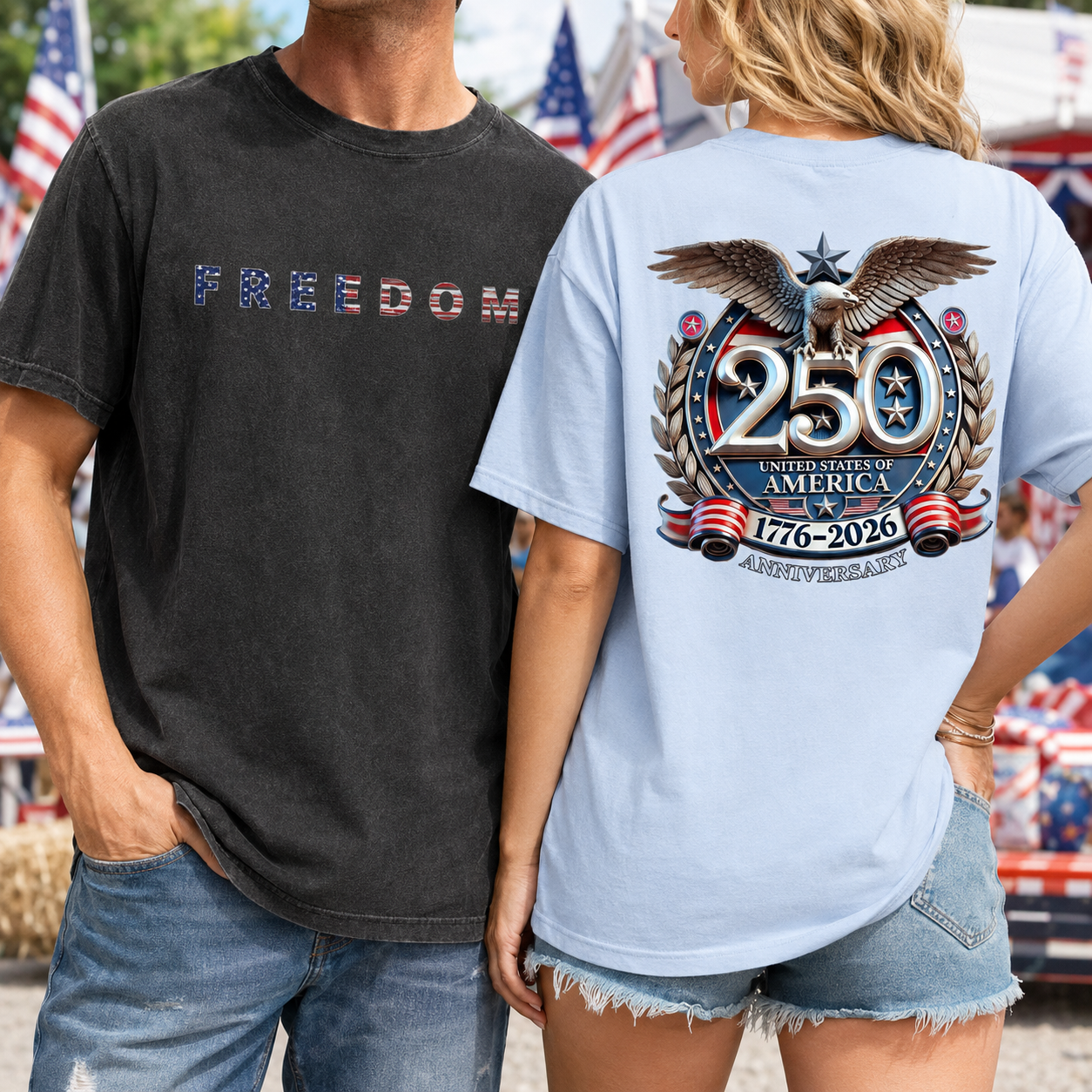 America Birthday T-Shirt 1776–2026, USA Freedom Celebration Unisex Tee THUC99