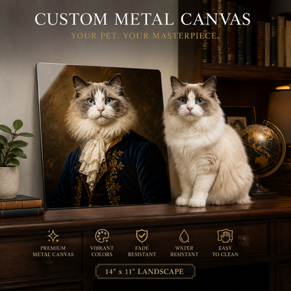 Custom Dog Portrait Metal Wall Art – Personalized Photo Pet Print Gift For Pet Lover THUC99