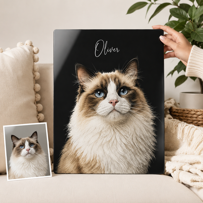 Personalized Dog Metal Wall Art – Custom Pet Portrait From Photo Gift For Dog Mom THUC99