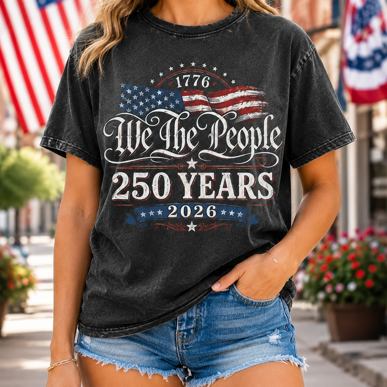 USA Semiquincentennial T-Shirt 1776–2026 America 250 Years Patriotic Tee THUC99