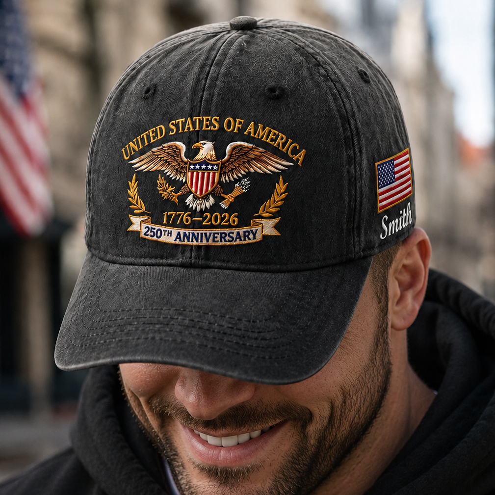 America 250 Years of Liberty Embroidered Distressed Hat Semiquincentennial Celebration THUC99