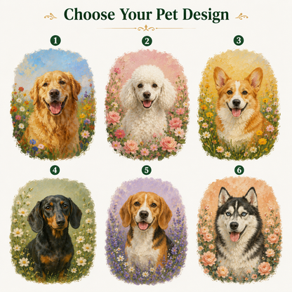 Custom Dog Vintage Frame Magnet, Custom Dog Photo Fridge Magnet, Gift For Dog Mom Dad THUC99
