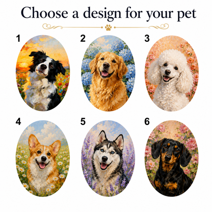 Custom Dog Portrait Magnet, Vintage Photo Frame Refrigerator Magnet, Pet Memorial Gift THUC99