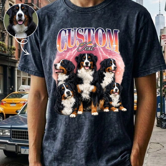 Custom Photo Pet Unisex T-Shirt, Personalized Dog Wash Shirt, Funny Custom Dog Face Tee Gift For Pet Lover THUC99