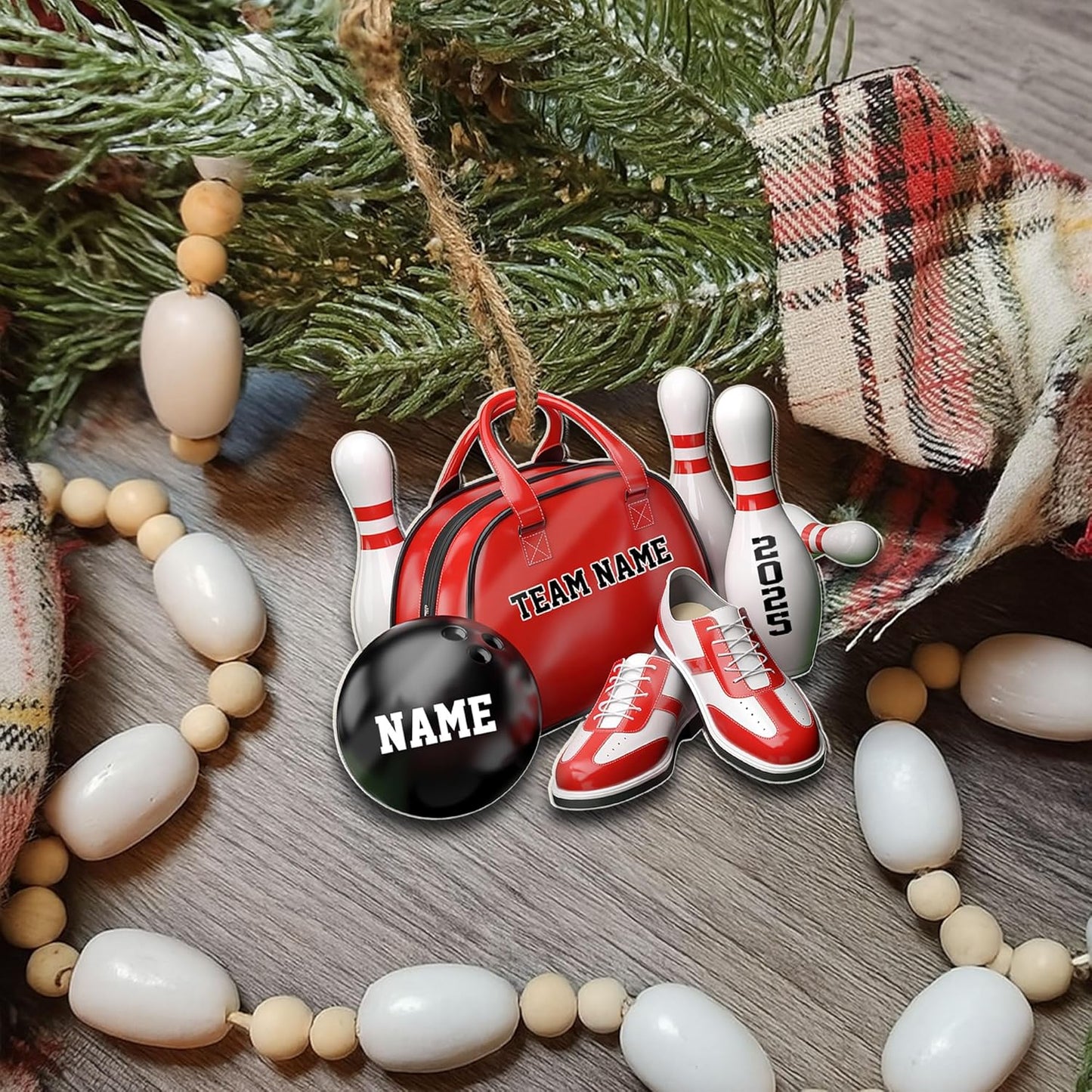 Custom Bowling Tools Ornament - Bowling Ornament Bowl 1